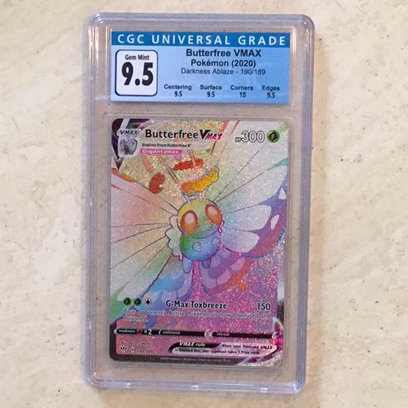 Pokemon Other Butterfree Vmax Pokemon 9189 Secret Rare Rainbow